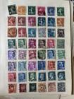 Vintage French Stamp Collection     100  Used France Stamps     Old Album Pages