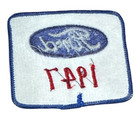 Vintage  1947 Ford  Automotive Embroidered Patch  Old Original Rare