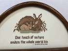 Cross Stitch Doe And Fawn Semi-circle Framed