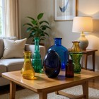 Vintage Mini Glass Bottles Lot Of 11 Colorful Varied Collectible 2    - 5   