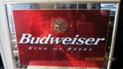 1999 Budweiser  Mirror Wall Bar Pub Sign Gold red Paint 18 X 24 75