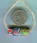 African Trade Beads Vintage Antique Venetian Old Glass Millefiori Tabular Bead