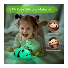 Panda Silicone Led Night Light Usb Rechargeable Touch Lamp Kids Bedroom Gift