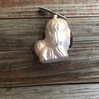 Blown Glass Dog Ornament Christmas  New With Tags