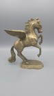 Solid Brass Vintage Pegasus Winged Horse Mythical Fantasy Figurine 7 1 2    Tall