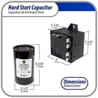 Appli Parts Aphs-3 4 To 5 Ton Hard Start Kit 208-265 V  1 Ph For Air Conditioner