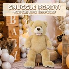 Morismos Smiling Giant Teddy Bear  39inch Big Stuffed Animal Bears With Large Fo