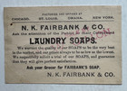 Vintage Victorian Trade Card Fairbank s Laundry Soap Boys Fishing Nk Fairbank