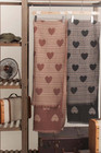 Valentine s Heart Print Plaid Scarf