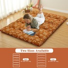 Floral Pattern Japanese Futon Mattress For Adults  Full Size Sleeping Mattress