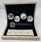 2015 Looney Tunes Canada 1oz Fine Silver  4-coin And Watch Set  02-73
