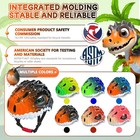 Safuty1st Toddler kids Bike Helmet Set For Boys Girls 3d Adjustable Kids Helmet