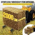 Garvee Clamp On Pallet Forks 4000 Lbs Tractor Forks 60  Adjustable Bucket Forks