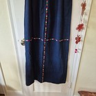 Vtg 70s Handwoven Guatemalan Huipil Maxi  Dress Embroidered Folk Textile Sz S
