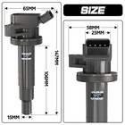 4x Genuine Ignition Coil Set For 90919-02262 Toyota Corolla 00-08 Celica 00-05