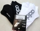 Adidas Womens Athletic No Show Socks 6 Pack L 5-10 Black White Superlite Aero