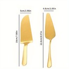 Golden Wedding Cake Knife   Server  Dishwasher Safe  For Party   Daily Use