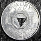 Louisiana Luxury Tax 1 Mill Token 22mm  c2143 
