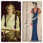 1920s Simplicity 1464 Jumper Overall Dress Blouse Downton Abbey Sewing Pattern 