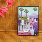 Shag Josh Agle Tis The Season Desert Party Framed Art Print Card Pop Tiki  J12