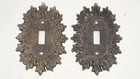 Mcm Atomic Starburst Light Switch Plates   Socket Covers Brass Hollywood Regency