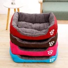 Pet Large Dog Bed Warm House Candy-colored Square Nest Pet Kennel For Small Medi