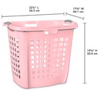 Sterilite Ultra Easy Carry Laundry Basket  2 1 Bushel  Plastic  Pink  4 Pack