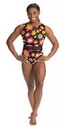 Simone Biles Gk Elite Leotard Gymnastics Flower Power Sequin Bling Leo Tank  Cs