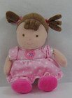 Child Of Mine Carters Lovey Security Plush Baby Doll Girl Pink Dot Dress Rattle