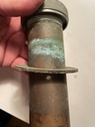 Vintage Nautical Solid Brass Chrome Plated Fuel Feeder Stem With Cap