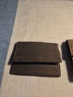 Lot Of 2 Antique Leather Wallets With Old Bank Notes Inside