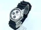 Seiko Men s Chronograph Watch Panda White Dial Quartz V657-7100 Good Condition
