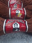 Vintage Aunt Lydia s Heavy Rug Yarn Rust Lot 7 Skeins 70 Yards Crochet Knitting