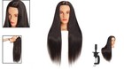 26-28  Black Mannequin Head For Hair Styling Training With Clamp