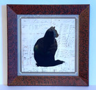 Vintage Alison Shriver Scissor Cut  Silhouette  sitting Cat   1991   Excellent 