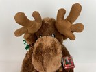 Dandee Collector s Choice 19  Christmas Moose Plush Plaid Scarf   Gift Tag