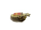 Vintage Bayeux France Souvenir Pin Coat Of Arms Crest Crown Gold Tone Enamel