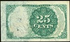 Us 25c Fr  1309 Fifth Issue  Walker Twenty Five Cents Fractional Currency Crisp 