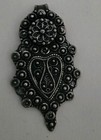 Vintage Pewter Clasp Pendant  Necklace           Norwegian  New Style 