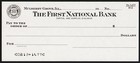 Vintage Bank Check The First National Bank Mulberry Grove Illinois Unused Nrmt 