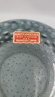 Randsfjord Art Glass Bowl Controlled Bubble Made In Norway Vintage 
