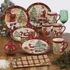 Certified International Holiday Wishes 16-piece Dinnerware Set  Service For 4