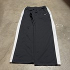 Vintage 90   s Y2k Nike Black Track Pants White Stripe Size L 