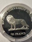 2000 Congo 10 Francs Silver Proof Coin-pope Johnpaul  Visit