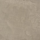 Vintage W tag  Damask 43  X 24  Hand Towel Monogram Map Handmade Edging Ca  1920