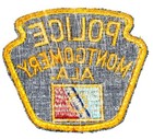 Montgomery     Police - Alabama Al Police Patch Capital City Vintage Old Mesh Used