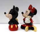 Vintage Disney Mickey And Minnie Mouse 4  Porcelain Figurine Set Of 2 