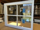 22 X 26 Vintage Window Sash  Old 4 Pane  Frame 1976 Arts   Crafts