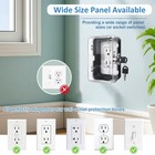 Child Proof Outlet Lock Box With 2 Durable Keys - Heavy Duty Safety Cover For   