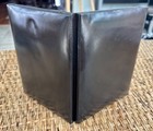 Restoration Hardware Leather Double Folding Photo Frame Dark Brown  4x6 Photos